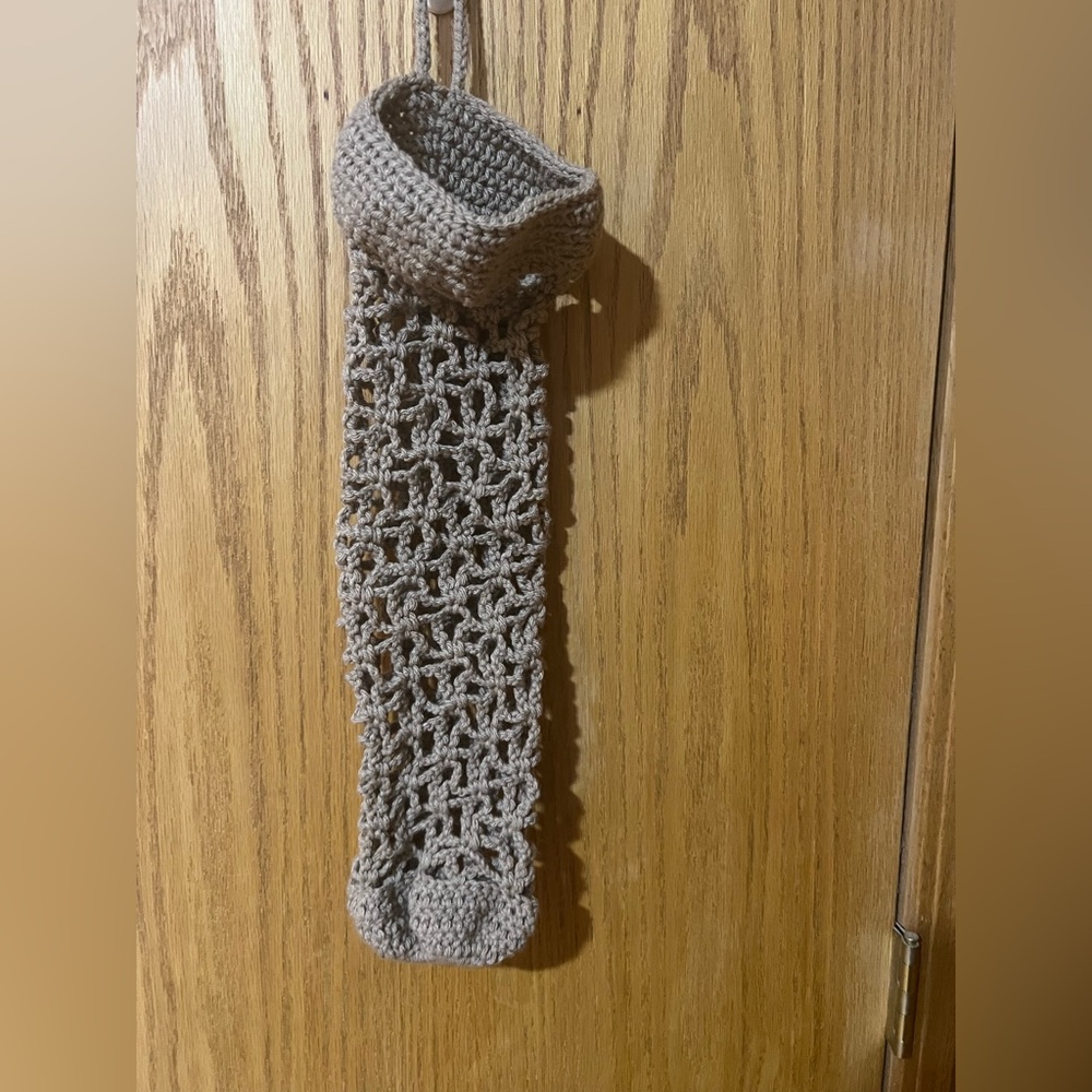 Crochet Boho Grocery Bag Hanger
